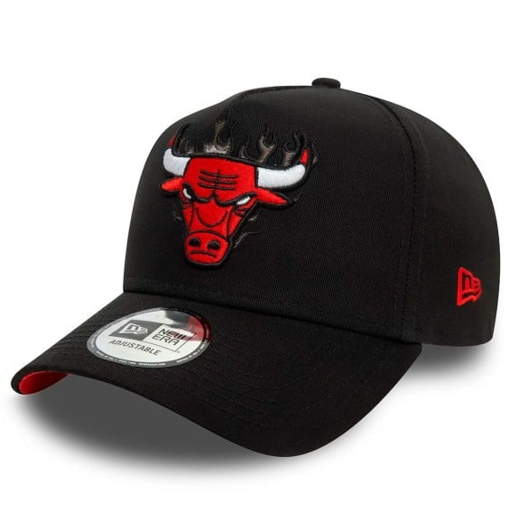 Comprare Chicago Bulls Flame E-Frame 9Forty Black Cap | 24Segons