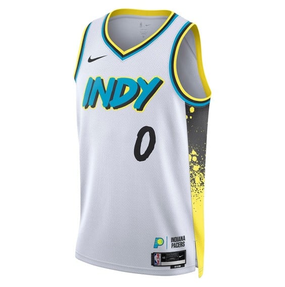 Acquista Tyrese Haliburton Pacers 24-25 City Edition Swingman |24Segons