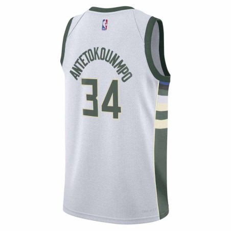 Junior Giannis Antetokounmpo Milwaukee Bucks Association Edition Swingman