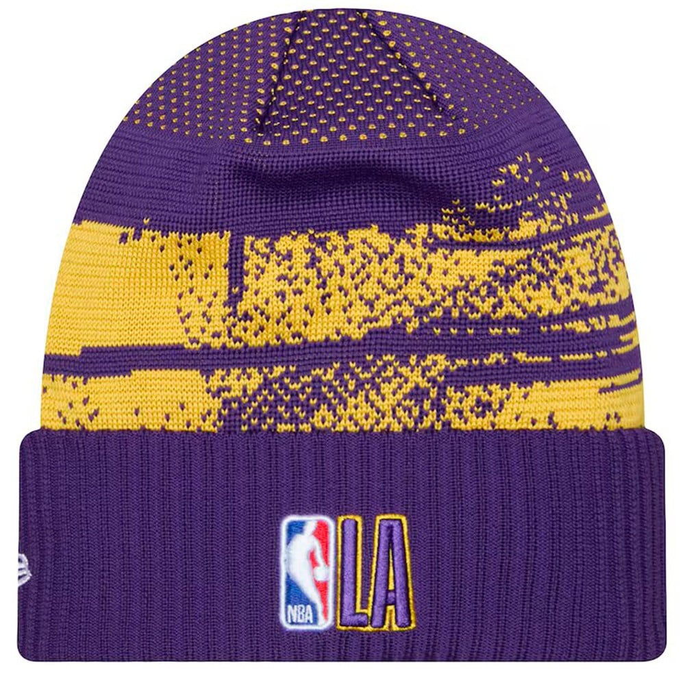 Los Angeles Lakers Tip Off Knit Purple Yellow Beanie