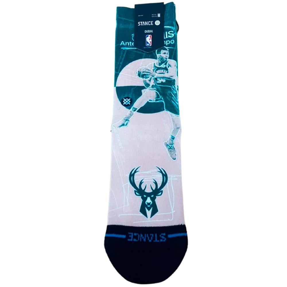 Calcetines Stance Pasted Giannis Antetokounmpo Milwaukee Bucks