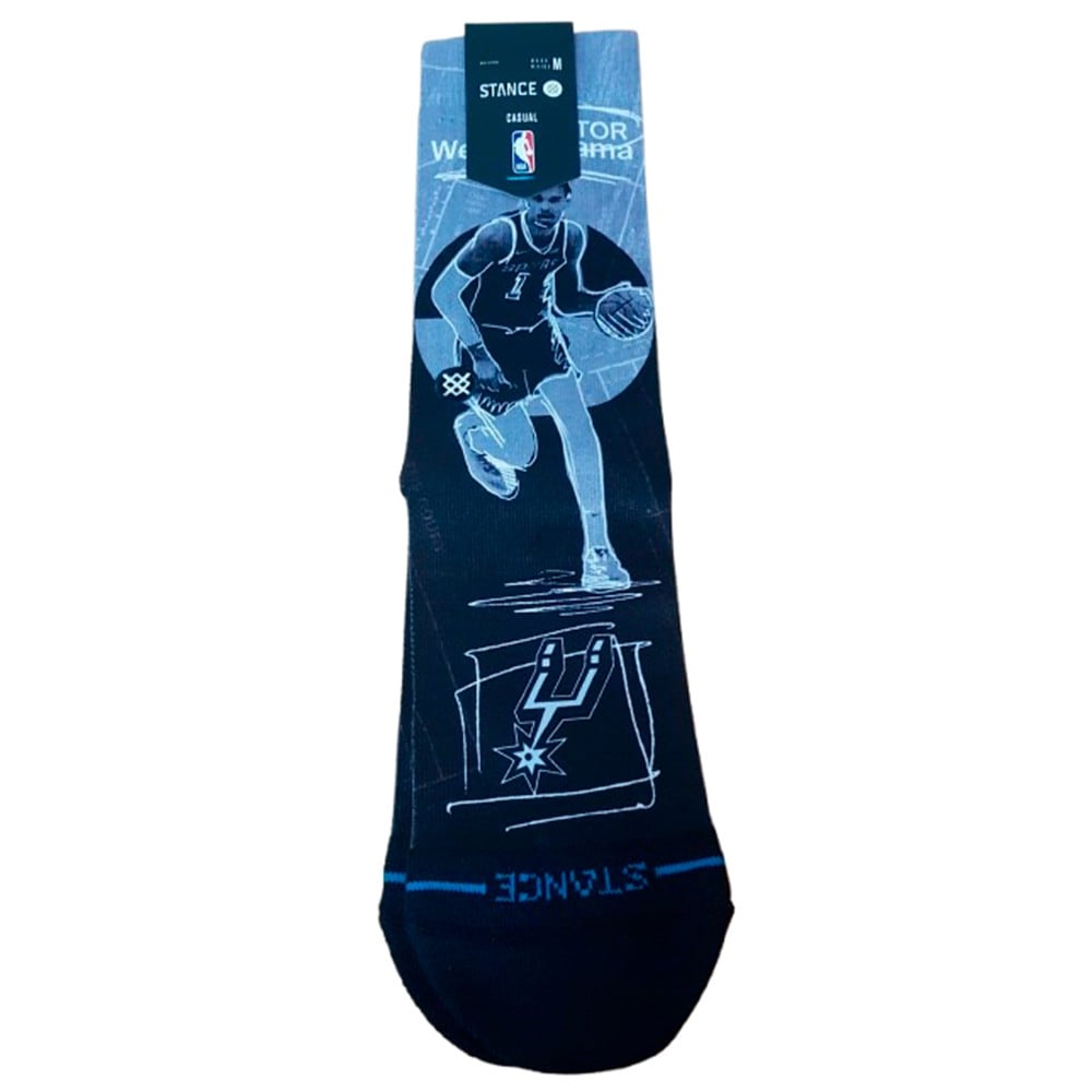 Stance Pasted Victor Wembanyama San Antonio Spurs Socks