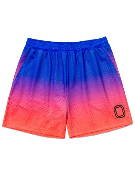 Buy Overtime Classic Gradient Mesh Blue Orange Shorts | 24Segons