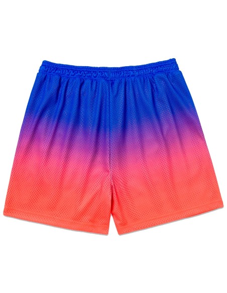 Buy Overtime Classic Gradient Mesh Blue Orange Shorts | 24Segons