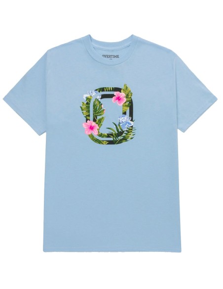 Buy Overtime Floral Blue T-Shirt | 24Segons