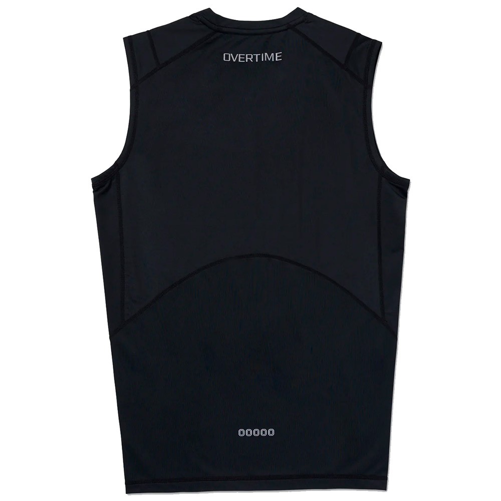 Overtime Valid Sleeveless Compression Black Tank Top