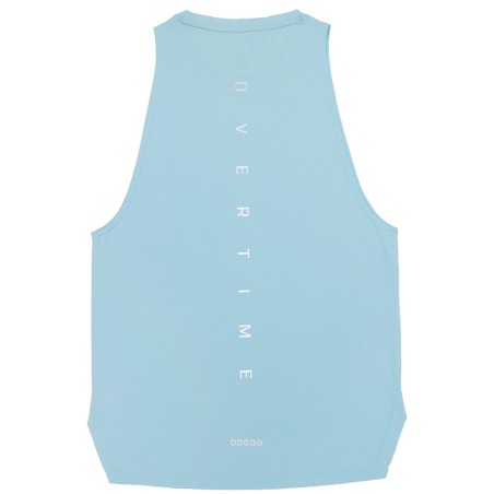 Overtime Tuff Sleeveless Compression Blue Tank Top