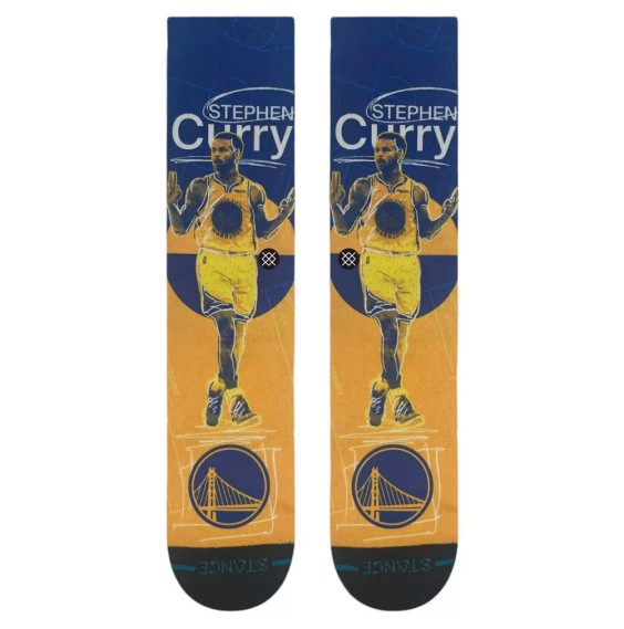 Buy Stance Pasted Stephen Curry Golden State Warriors Socks | 24Segons