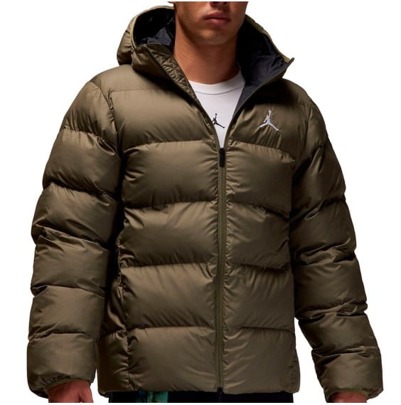 Buy Jordan Brooklyn Olive Puffer Jacket | 24Segons