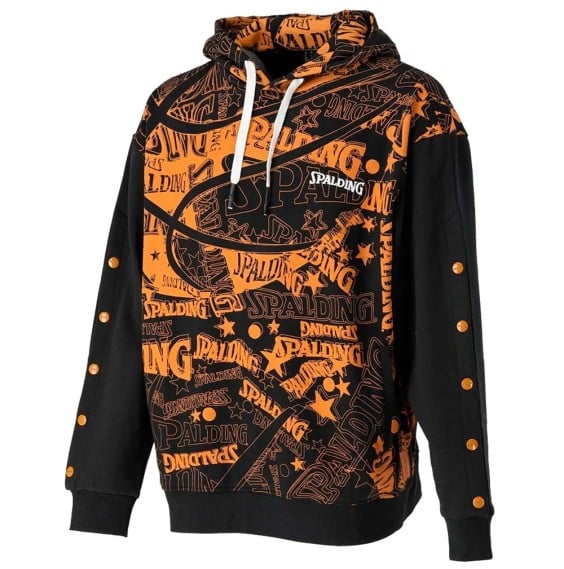 Buy Spalding Urban Black Gold Hoodie | 24Segons