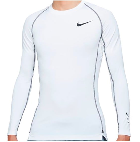 Comprar Camiseta Nike Pro Dri-FIT Tight Fit Long-Sleeve White|24Segons