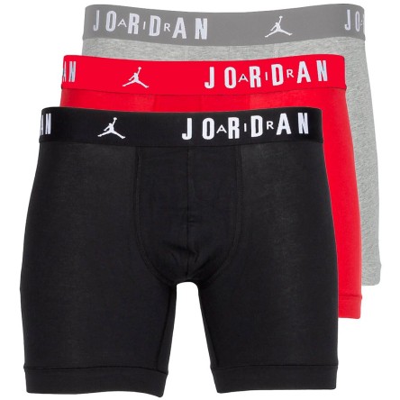 Buy Briefs Jordan Flight Flight Core All Black Black Red Grey 3Pk | 24Segons