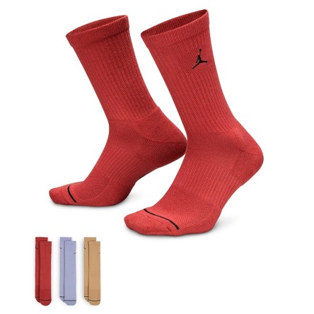 Jordan Acheter des chaussettes Everyday Crew Red Grey Brown 3pk | 24Segons
