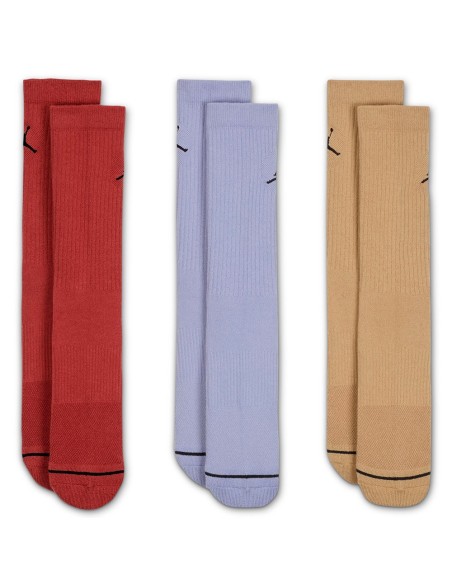 Comprar Calcetines Jordan Everyday Crew Red Grey Brown 3pk | 24Segons