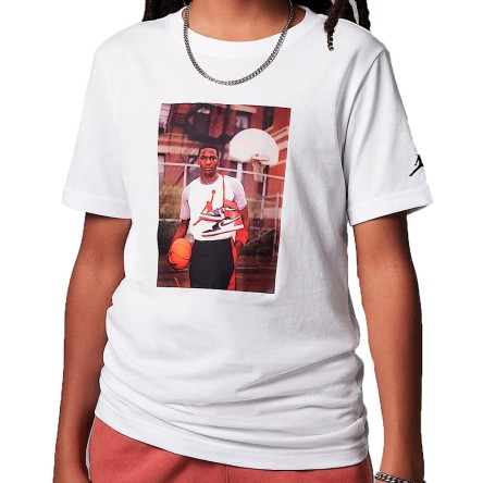 Comprar Samarreta Junior Jordan MJ Photo White | 24Segons
