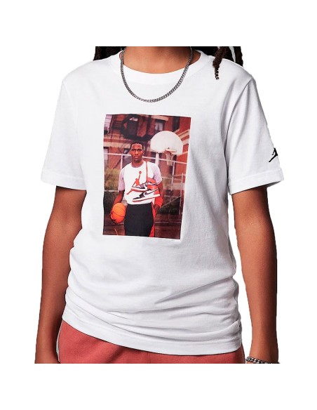 Jordan Acheter T-shirt Junior MJ Photo Blanc | 24Segons