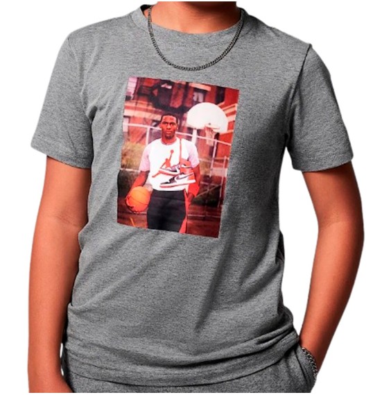 Jordan Acquista la Maglietta Junior MJ Photo Grey | 24Segons