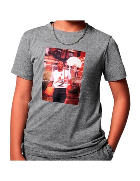 Comprar Camiseta Junior Jordan MJ Photo Grey | 24Segons