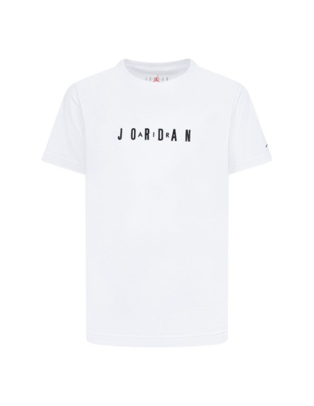 Buy Jordan Wordmark Crew White Junior T-shirt | 24Segons