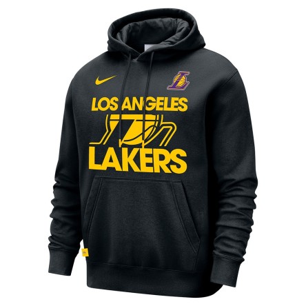 Acquista la felpa Los Angeles Lakers Club Courtside Nero | 24Segons