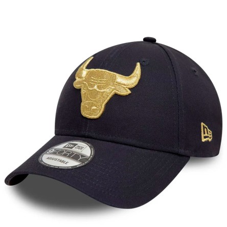 Comprar Gorra Chicago Bulls Metallic 9FORTY Black Gold | 24Segons