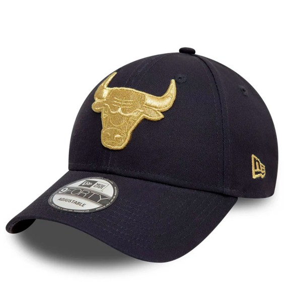 Comprar Gorra Chicago Bulls Metallic 9FORTY Black Gold | 24Segons