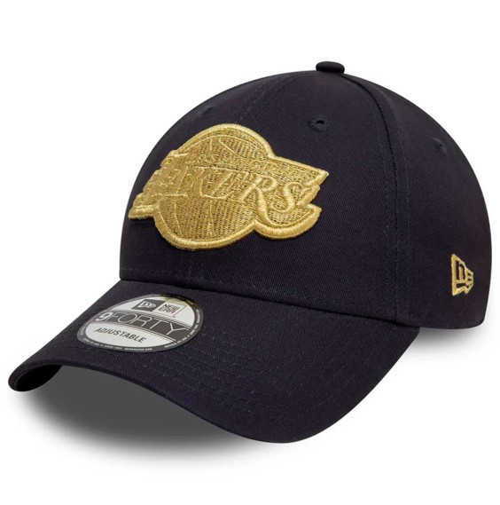 Comprare Los Angeles Lakers Metallic Cap 9FORTY Black Gold | 24Segons