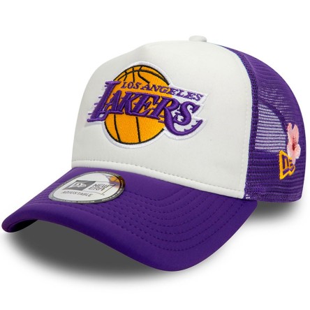 Buy Lakers Hat NBA Flower 9FORTY A-Frame Trucker | 24Segons