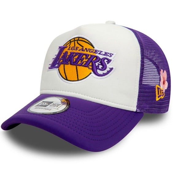 Buy Lakers Hat NBA Flower 9FORTY A-Frame Trucker | 24Segons