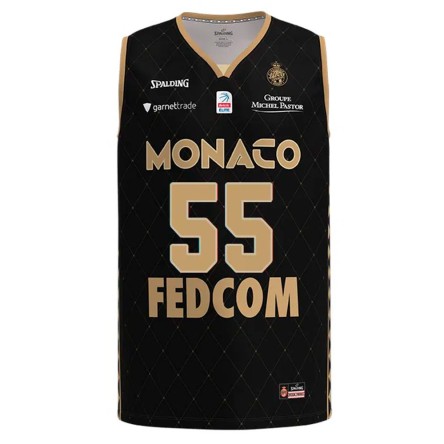 Comprar Camiseta Mike James AS Monaco LNB Black Swingman | 24Segons