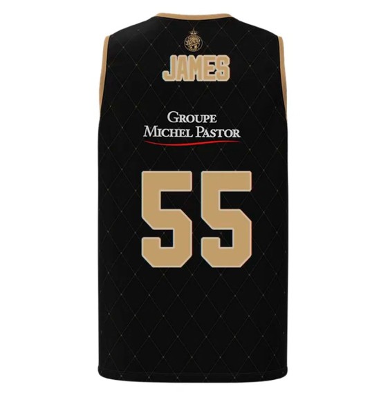 Acheter Mike James AS Monaco LNB Black Swingman T-Shirt 24Segons