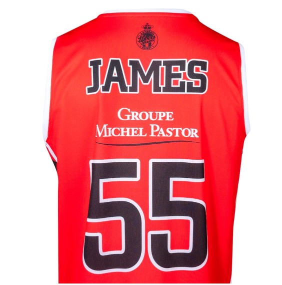 Comprar Camiseta Mike James AS Monaco LNB Red Swingman | 24Segons