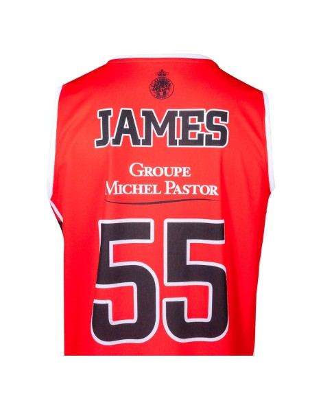 Comprar Camiseta Mike James AS Monaco LNB Red Swingman | 24Segons