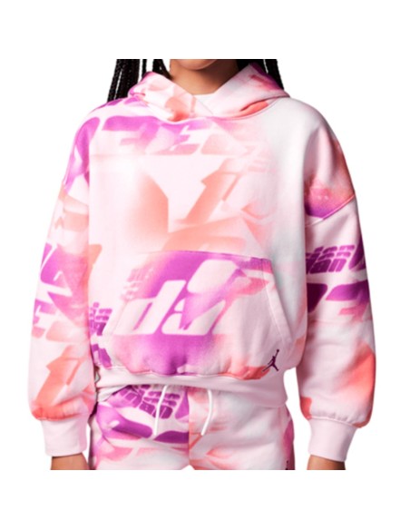 Comprar Sudadera Chica Jordan Triple Team AOP Artic Pink | 24Segons