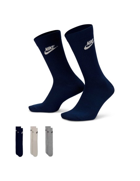 Buy Socks Nike Sportswear Everyday Essential Multicoloured 3pk | 24Segons