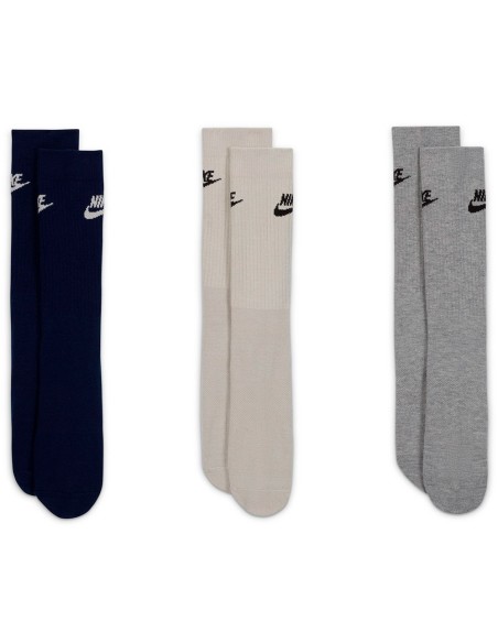 Buy Socks Nike Sportswear Everyday Essential Multicoloured 3pk | 24Segons