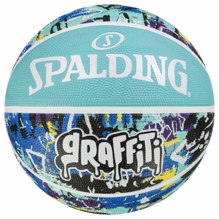 Acheter Ball Spalding Rainbow Graffiti Rubber Blue Sz7 | 24Segons