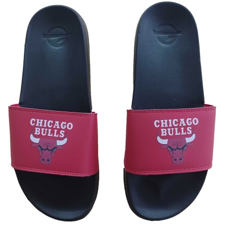 Comprar Xancletes Chicago Bulls Logo Red Black | 24Segons