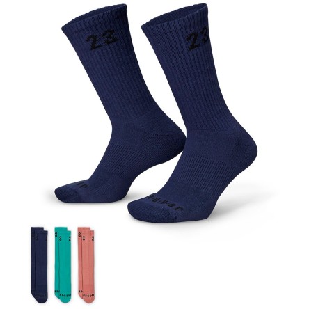 Comprare Jordan Calzini con equipaggio blu verde rosa (3 paia)24Segons