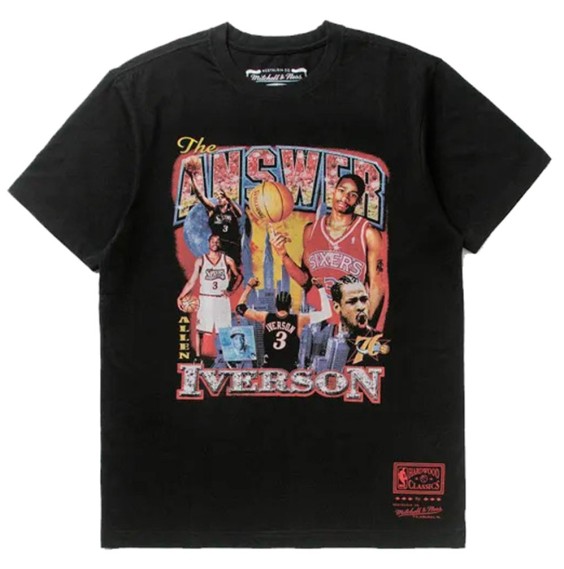 Acquista Allen Iverson Bootleg Graphic Black T-Shirt | Allen Iverson Bootleg Graphic Black T-Shirt 24Segons