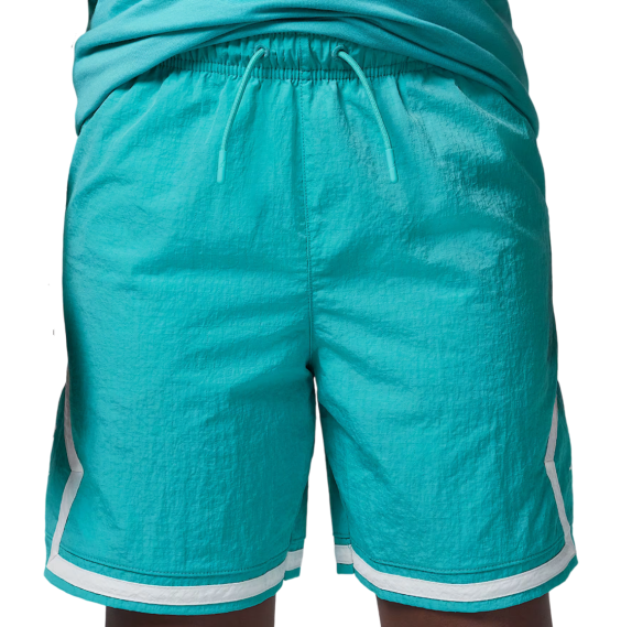 Shop Junior Jordan Woven Diamond Washed Teal Shorts | 24Segons