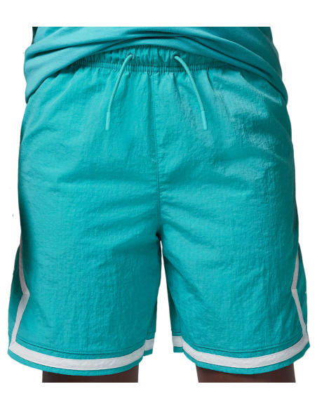 Shop Junior Jordan Woven Diamond Washed Teal Shorts | 24Segons