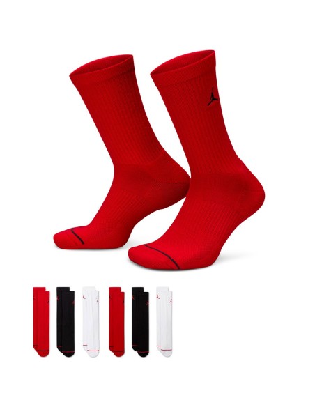 Acquistare Jordan Calzini con equipaggio ammortizzato rosso bianco nero Pk.6|24Segons