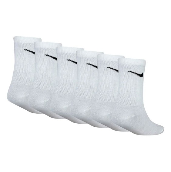 Acheter des chaussettes Junior Nike Basic Crew White 6Pk | 24Segons