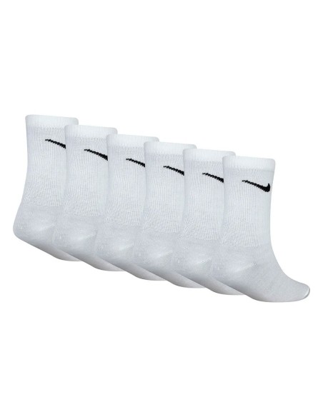 Acheter des chaussettes Junior Nike Basic Crew White 6Pk | 24Segons