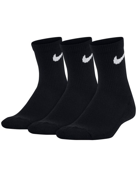 Comprar Calcetines Junior Nike Basic Crew Black 3Pk | 24Segons