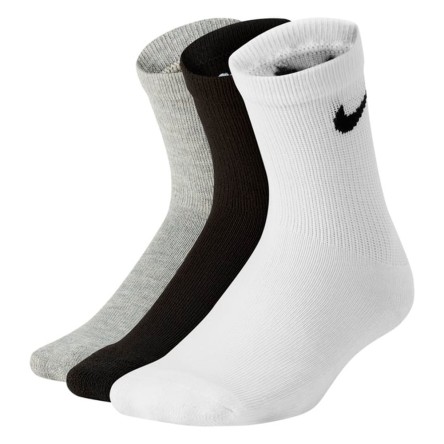 Comprar Calcetines Junior Nike Basic White Black Grey 3Pk | 24Segons