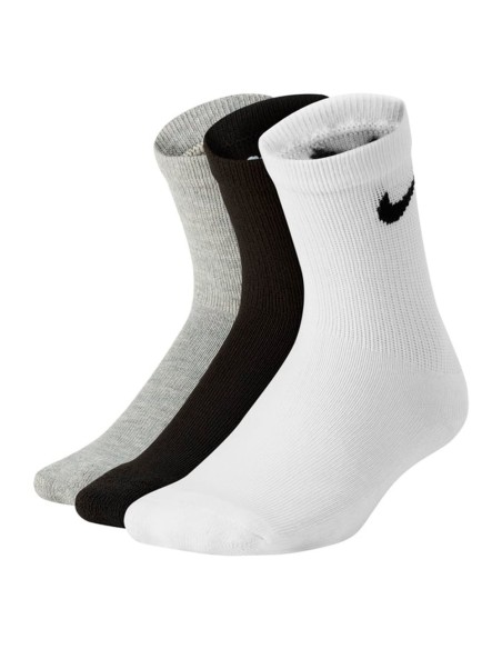 Acheter des chaussettes Junior Nike Basic White Black Grey 3Pk | 24Segons