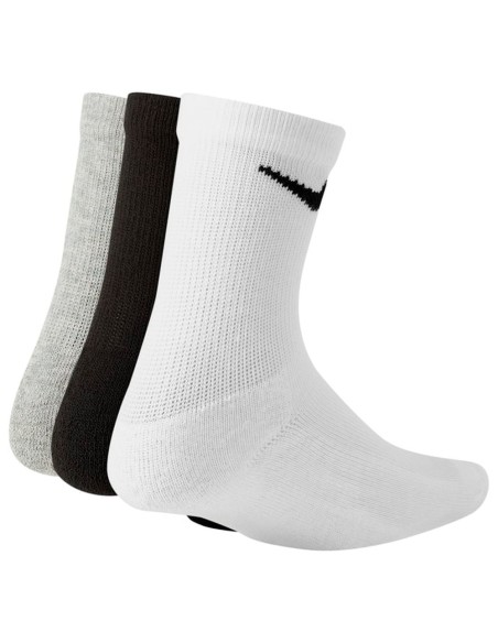 Buy Junior Socks Nike Basic White Black Grey 3Pk | 24Segons