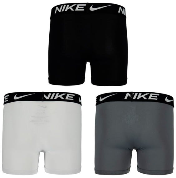 Comprar Calzoncillo Boxer Junior Nike Essential Micro Black Grey White 3Pk|24Segons
